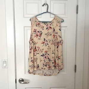 Sleeveless peach with lace top. We’ll taken care of